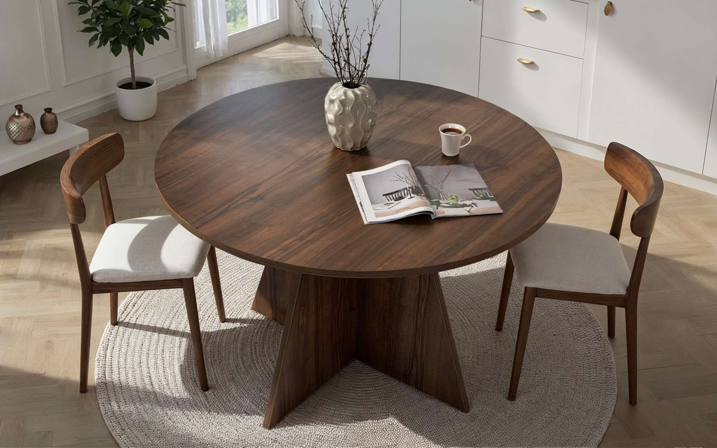 Dining table Virela, walnut  3
